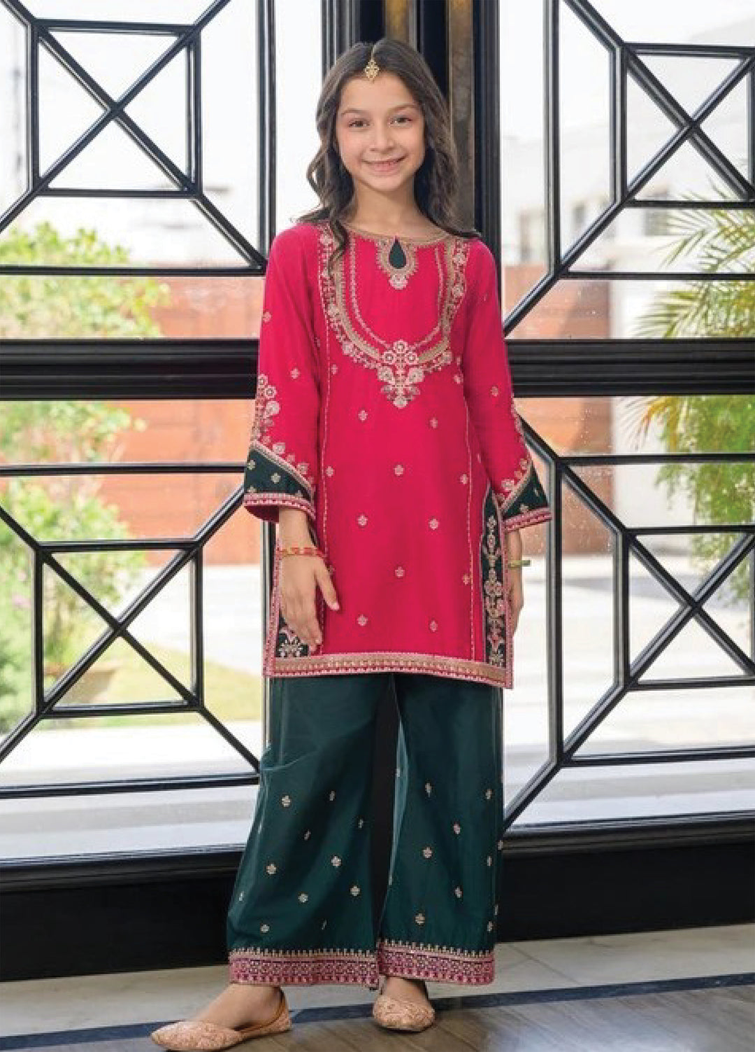 Fresh Birds Kids RTW Embroidered Lawn 2 Piece Suit Zarkash-FB-08 - Casual Collection