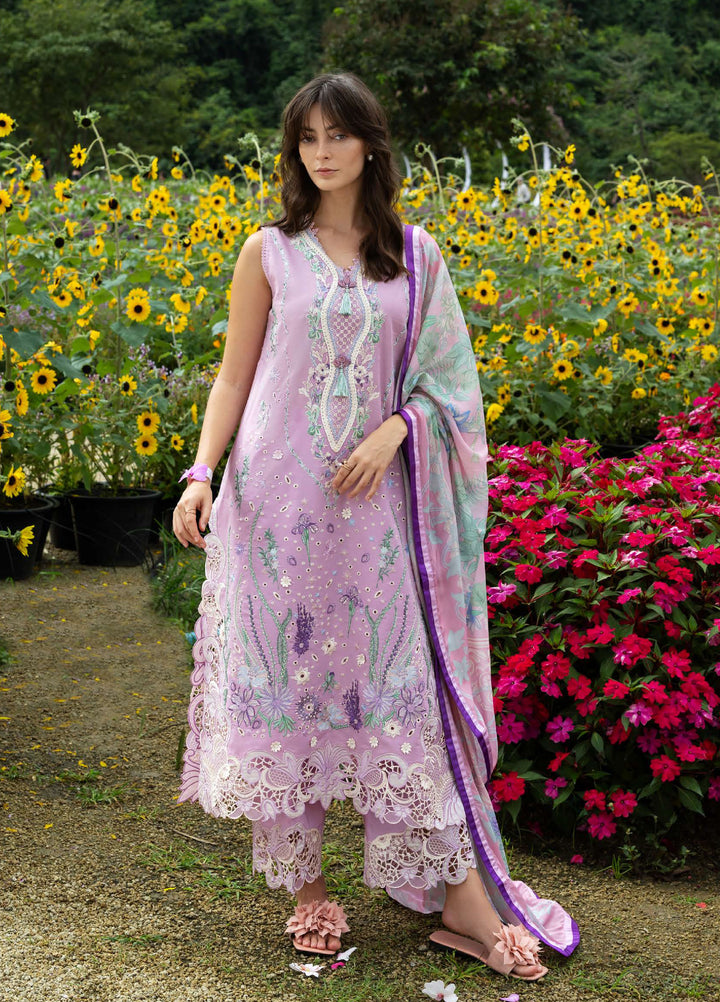 The Secret Garden by Mushq Hemline Unstitched Lawn 3 Piece Suit MU26USG D-18B Peony Glow - Summer Collection