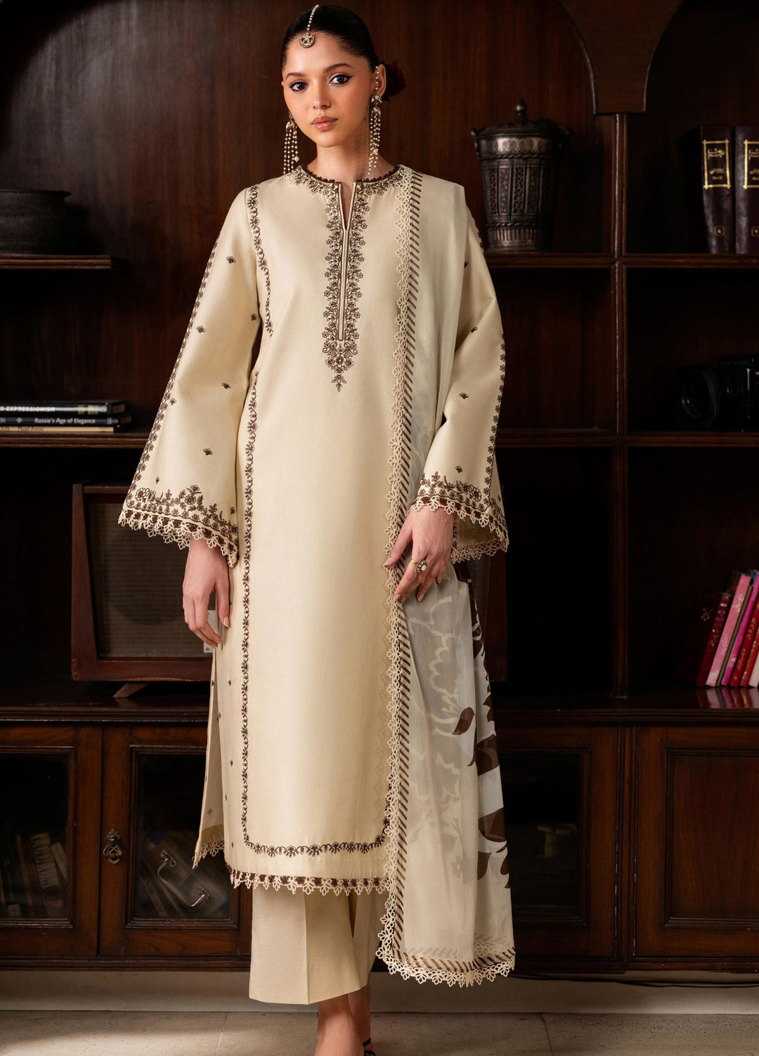 Zarif Unstitched Embroidered Lawn 3 Piece Suit ZR26ULF ARIA 07 - Festive Collection