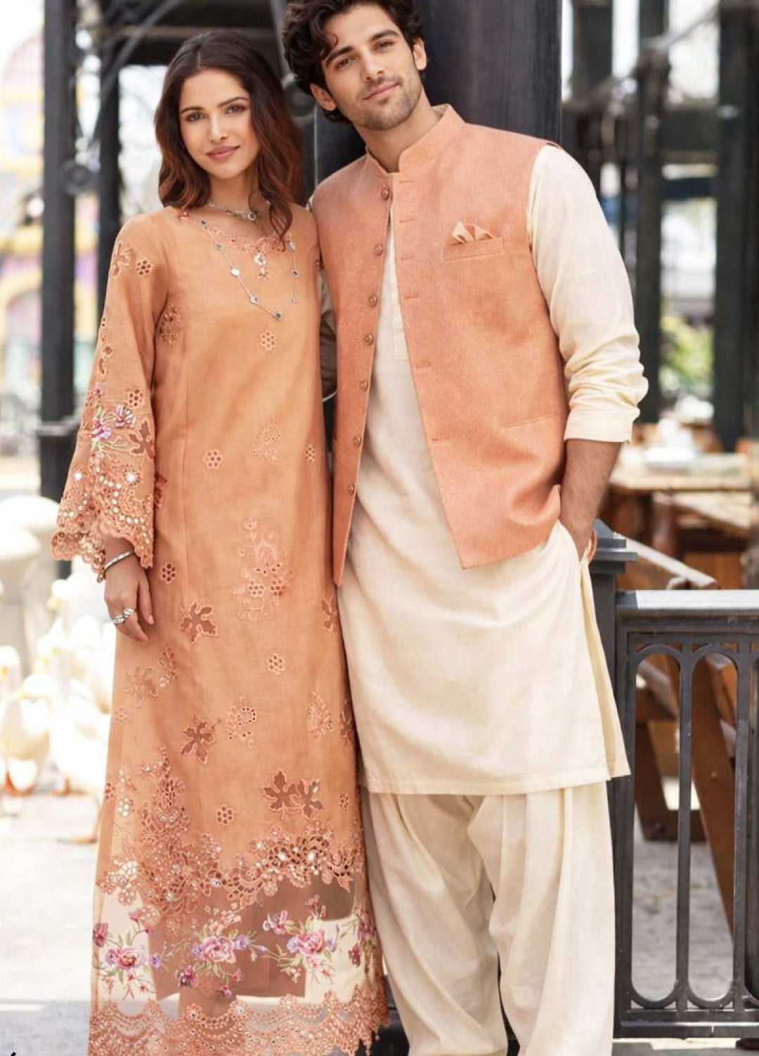 Noor Luxe by Saadia Asad Unstitched Chikankari Embroidered Lawn 3 Piece Suit SA26UNL D-6 PEONIA - Summer Collection