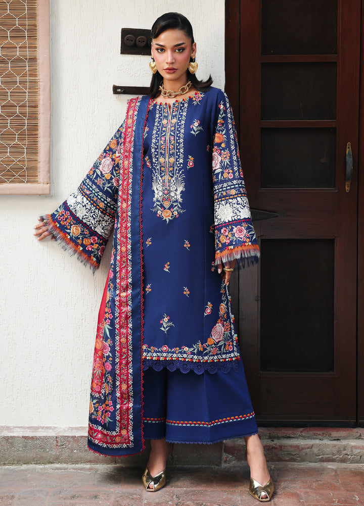 Lumina by Bin Ilyas Unstitched Embroidered Lawn 3 Piece Suit BI26UL L7 3A - Summer Collection