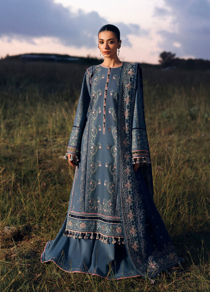 Hussain Rehar Embroidered Jacquard Suits Unstitched 3 Piece HRR25KW Saya - Winter Collection