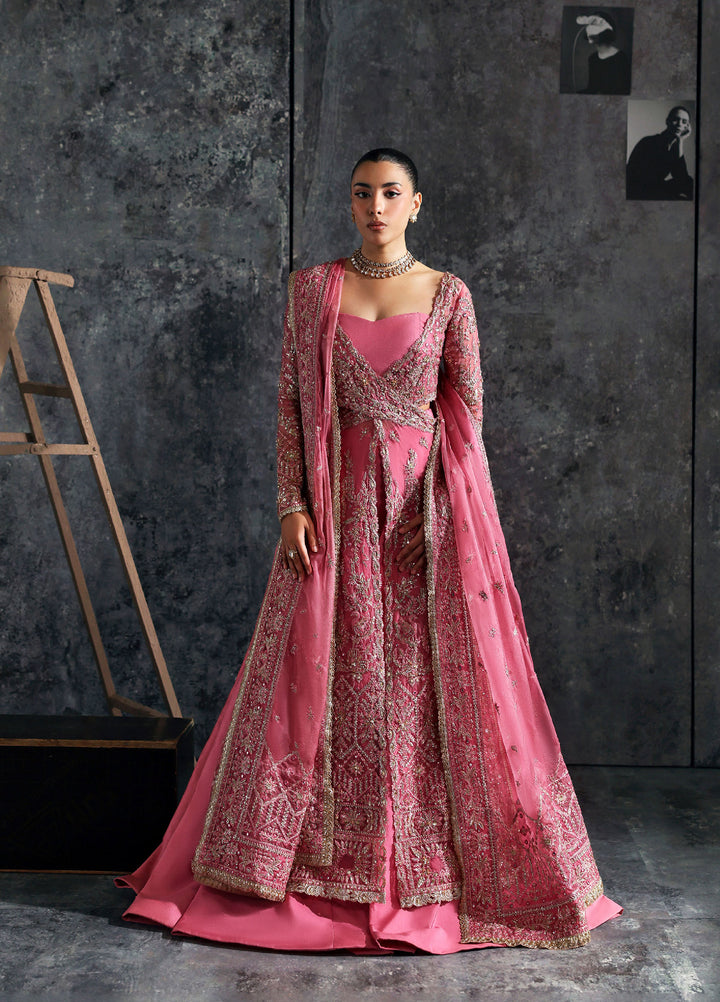 Seraphine by Zarposh Unstitched Embroidered Organza 3 Piece Suit Lilium - Wedding Collection