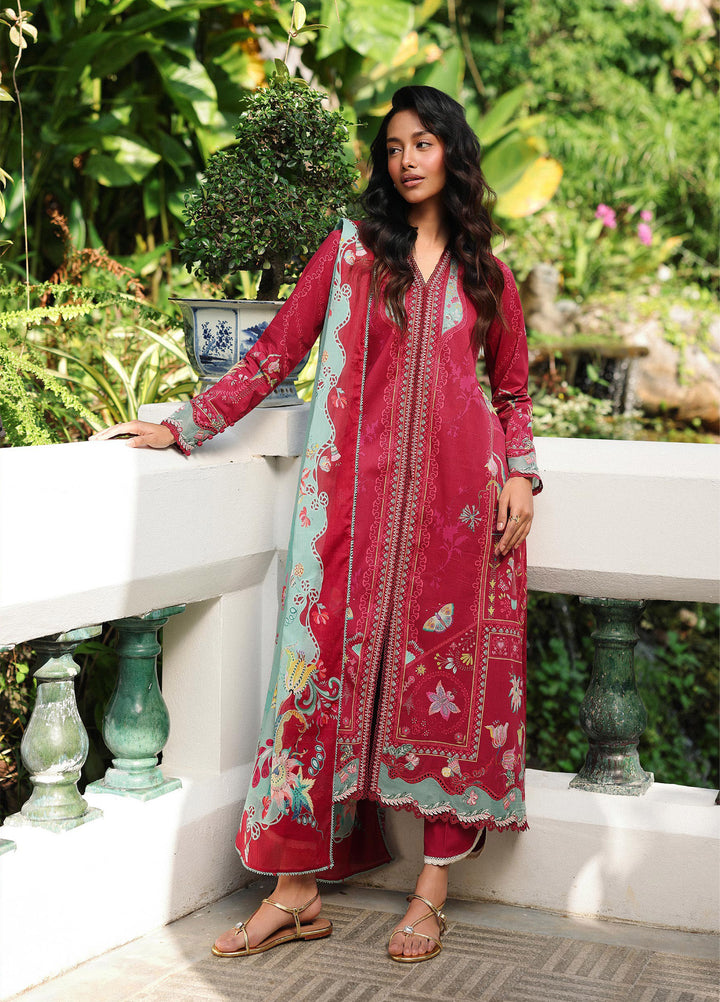 Q Prints by Qalamkar Unstitched Lawn Printed 3 Piece Suit QLK26QP Brie - Summer Collection