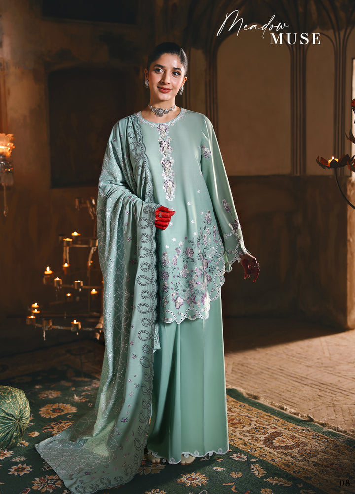 Cross Stitch Unstitched Embroidered Premium Lawn 3 Piece Suit CS26UCPL D6 MEADOW MUSE - Eid Collection