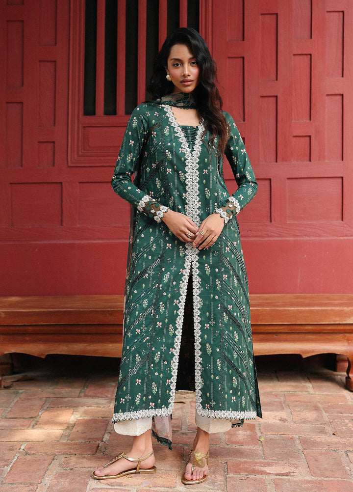 Q Prints by Qalamkar Unstitched Lawn Printed 3 Piece Suit QLK26QP Greer - Summer Collection