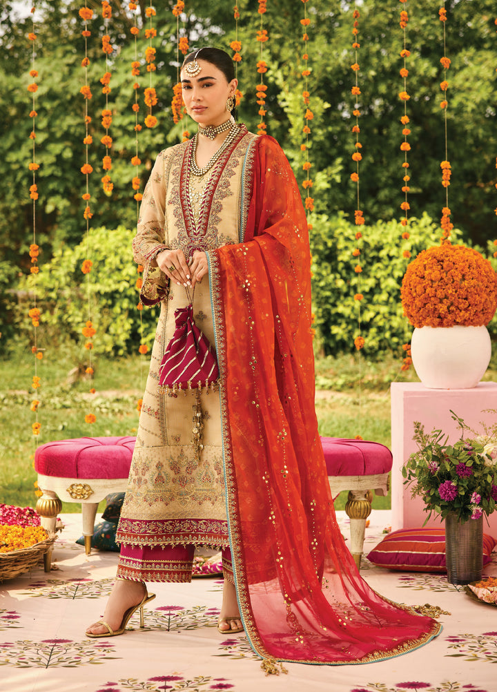 Shehnai by Alizeh Fashion Unstitched Embroidered Zari Net Suits 3 Piece AFB25SF Dilruba - Festive Collection