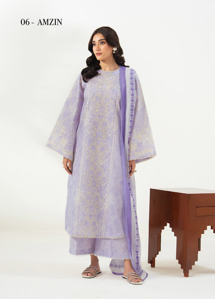 Namah by Xenia Formals Unstitched Embroidered Lawn 3 Piece Suit XF26UNL 06 - Amzin - Festive Collection