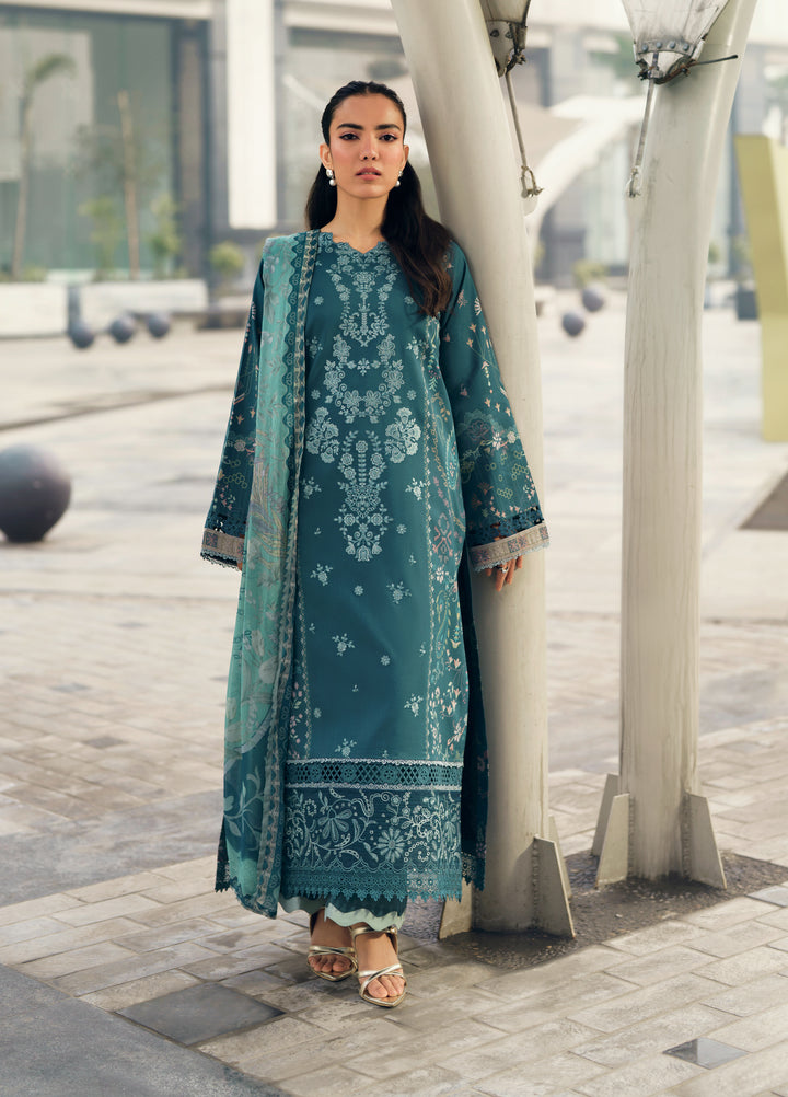Zync by Florent Unstitched Embroidered Lawn 3 Piece Suit FL26ZU FZ-8A - Summer Collection
