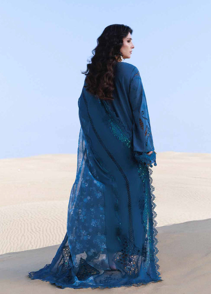 Aman by Nureh Unstitched Embroidered Luxury Lawn 3 Piece Suit NU26UA NE-229 - Festive Collection
