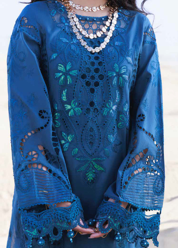 Aman by Nureh Unstitched Embroidered Luxury Lawn 3 Piece Suit NU26UA NE-229 - Festive Collection