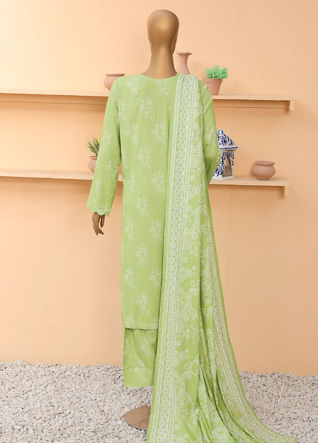 Wintry by Hz Textiles Printed Linen Suits Unstitched 3 Piece LCP-207 - Winter Collection