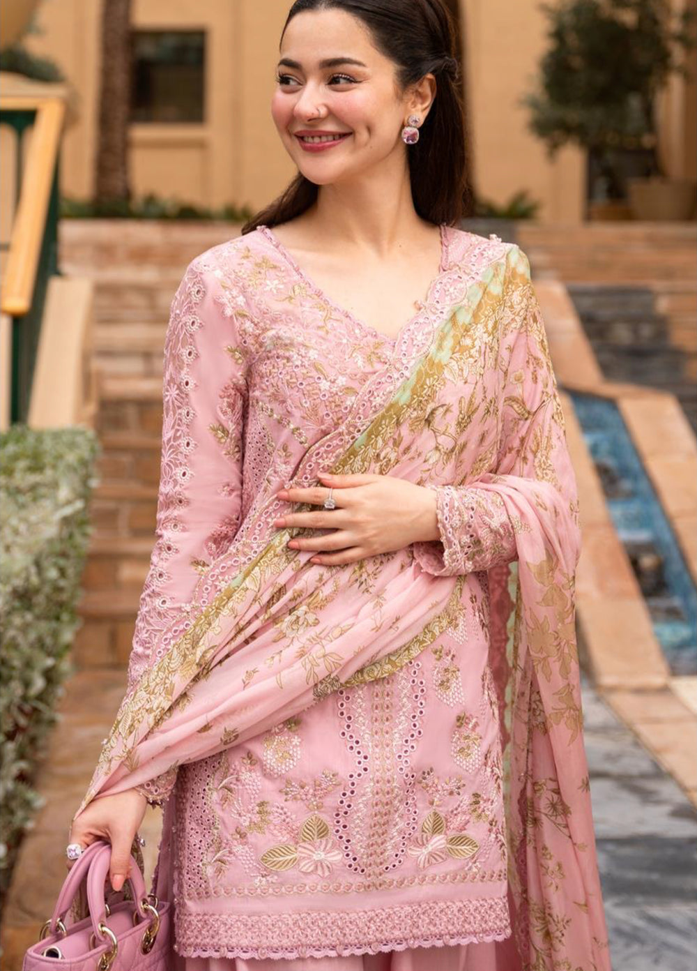 AYA by Faiza Saqlain Unstitched Embroidered Luxury Lawn 3 Piece Suit FS26UAL ASJA - Festive Collection