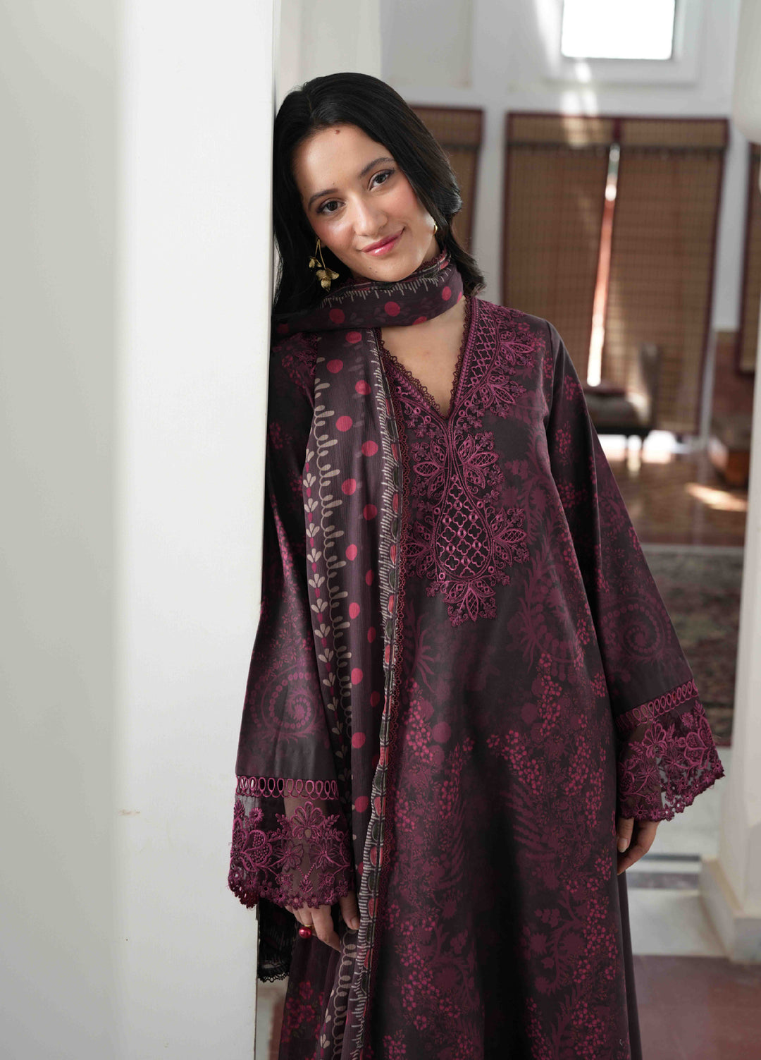 Summer Lines by Neeshay Unstitched Printed Lawn 3 Piece Suit NSH26ULS Marvelle - Eid Collection