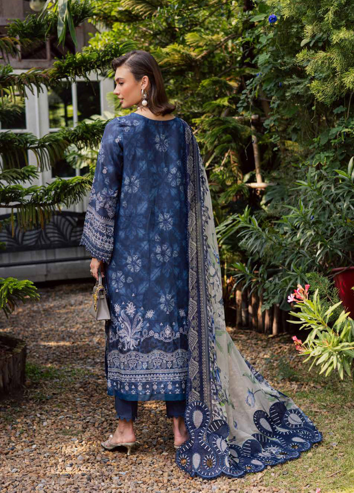 Gardenia by Nureh Unstitched Embroidered Lawn 3 Piece Suit NU26UGL NSG-213 - Summer Collection
