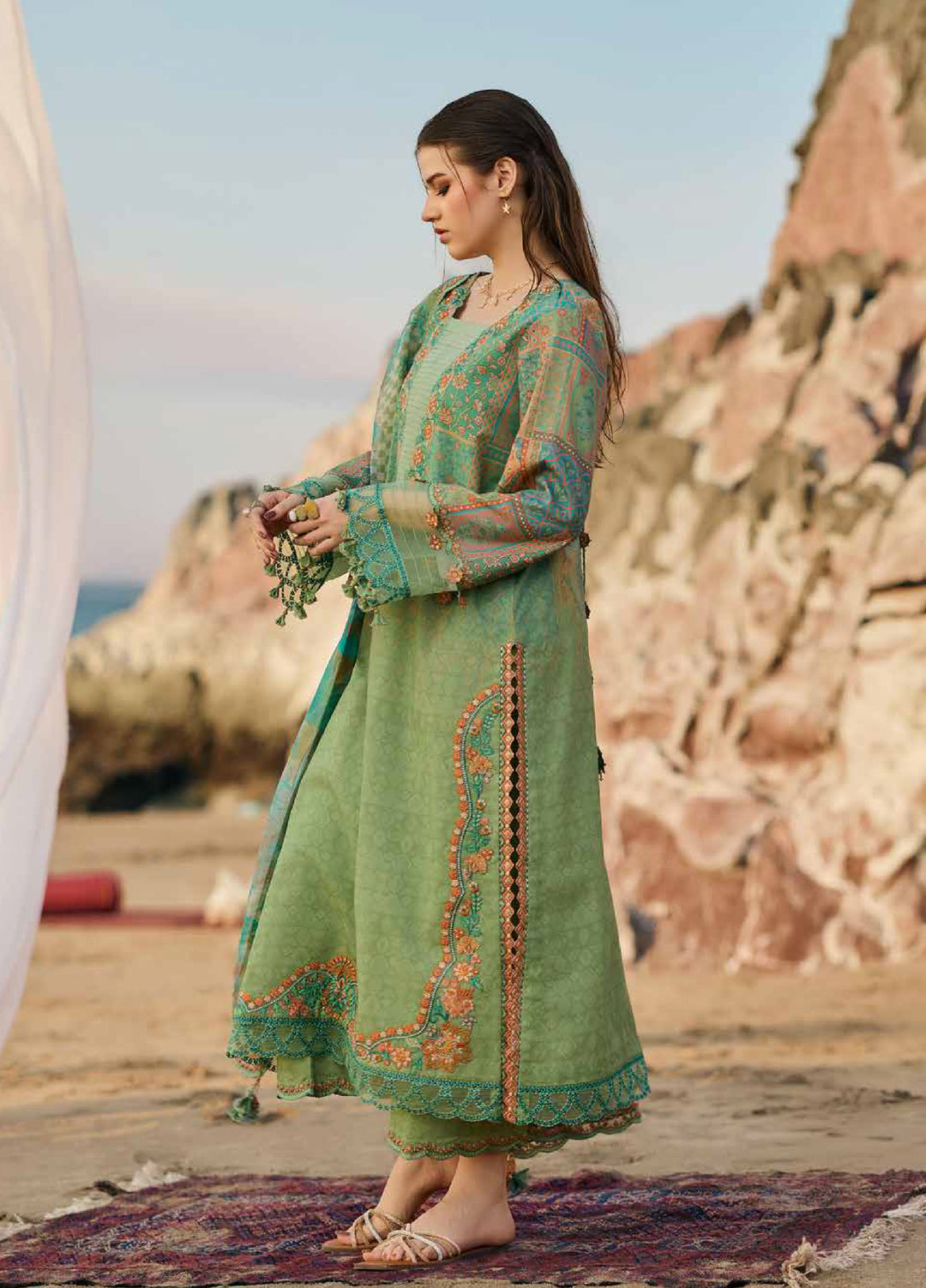 Swiss Miss by Charizma Unstitched Embroidered Swiss Voil 3 Piece Suit CHR26USM CSM6-03 - Summer Collection
