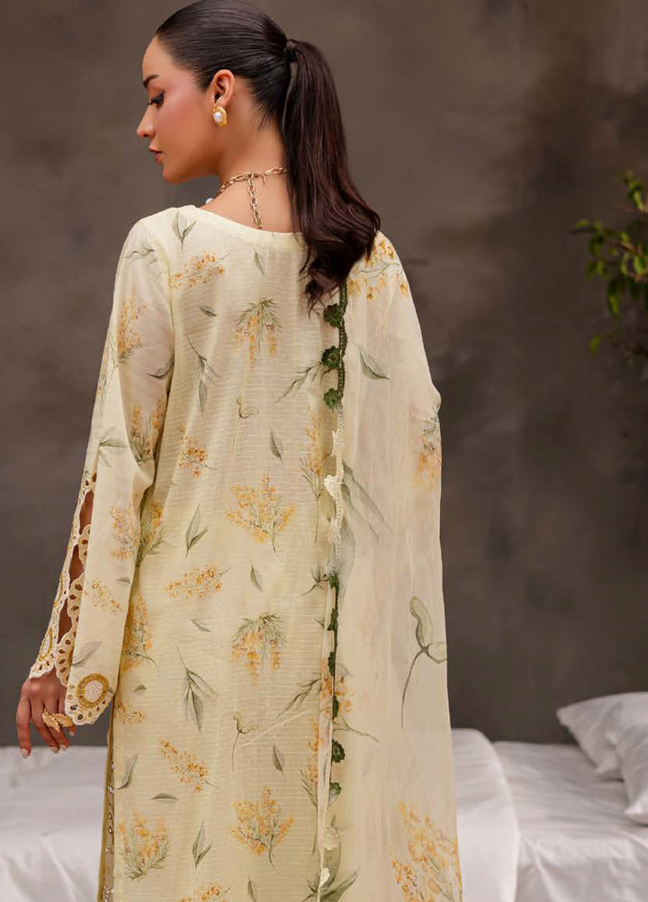 Bloom by Nureh Unstitched Embroidered Lawn 3 Piece Suit NU26UBL BL-10 - Festive Collection