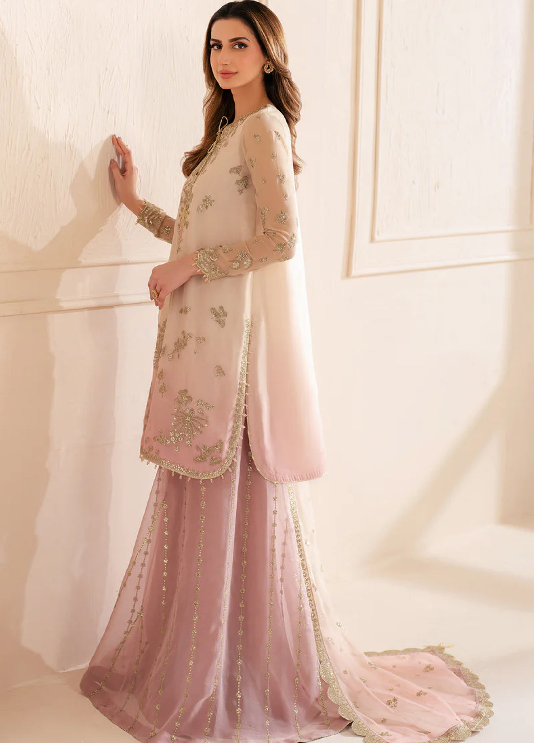 Jazmin Unstitched Chiffon Embroidered Suits 3 Piece JZ25CF JZ-UC-D3067 - Festive Collection