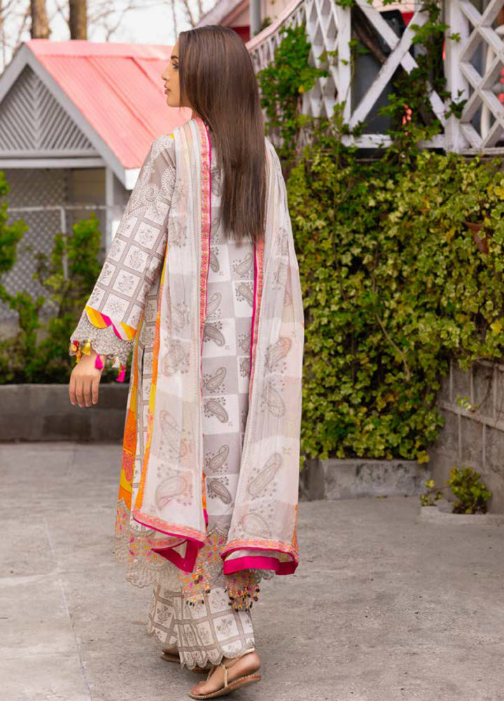 Rang e Bahar by Charizma Unstitched Embroidered Lawn 3 Piece Suit CHR26ULR CRB6-16 - Summer Collection