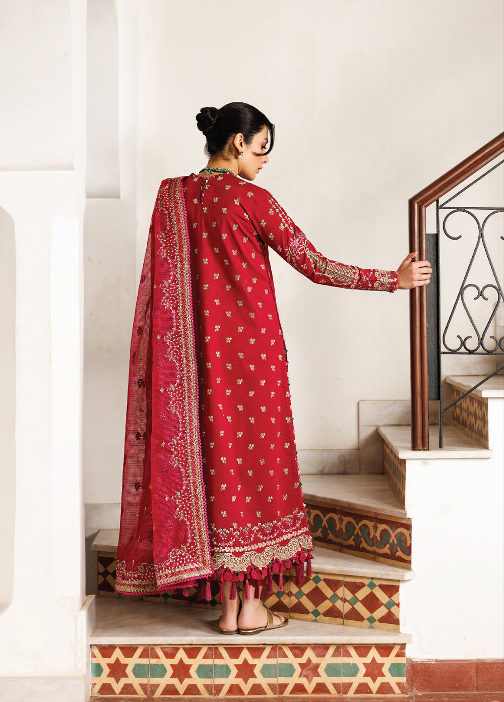 Mirabelle by Emaan Adeel Unstitched Embroidered Luxury Lawn 3 Piece Suit EA26UML D8 Gardenia Glow - Festive Collection