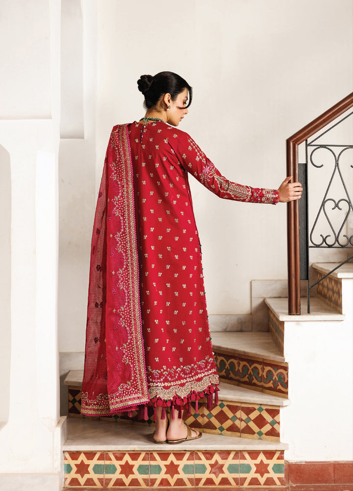 Mirabelle by Emaan Adeel Unstitched Embroidered Luxury Lawn 3 Piece Suit EA26UML D8 Gardenia Glow - Festive Collection