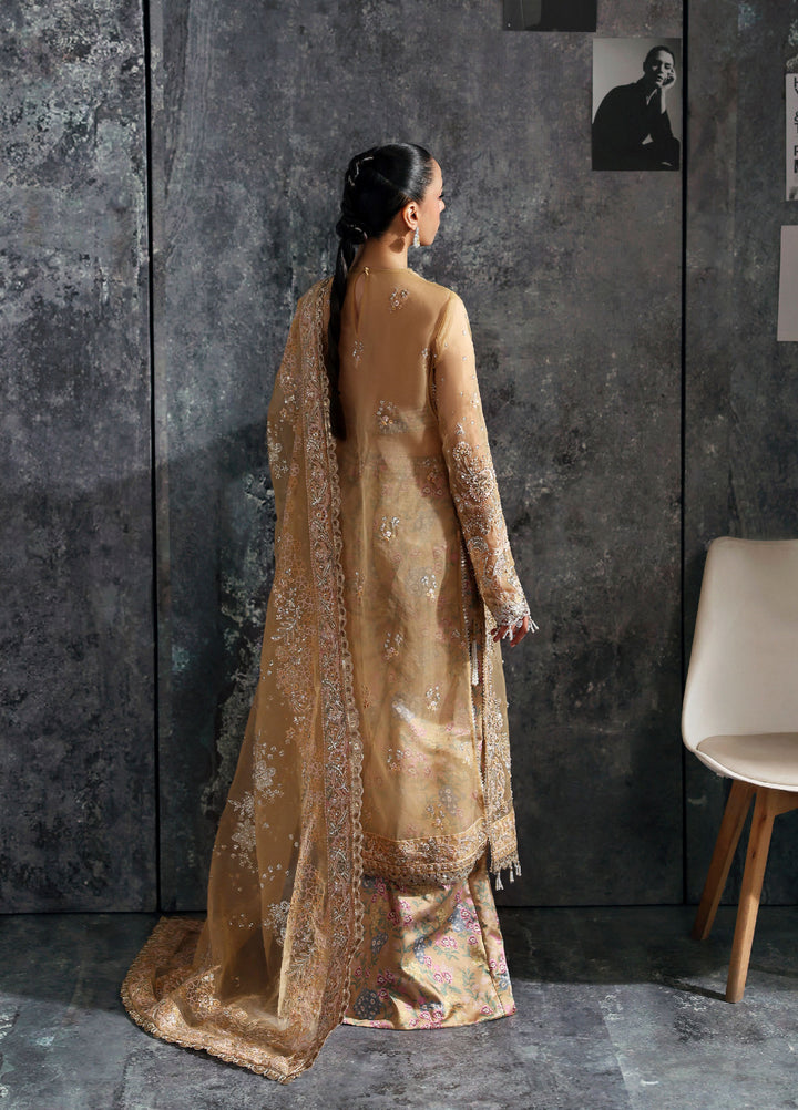 Seraphine by Zarposh Unstitched Embroidered Organza 3 Piece Suit Lustre - Wedding Collection