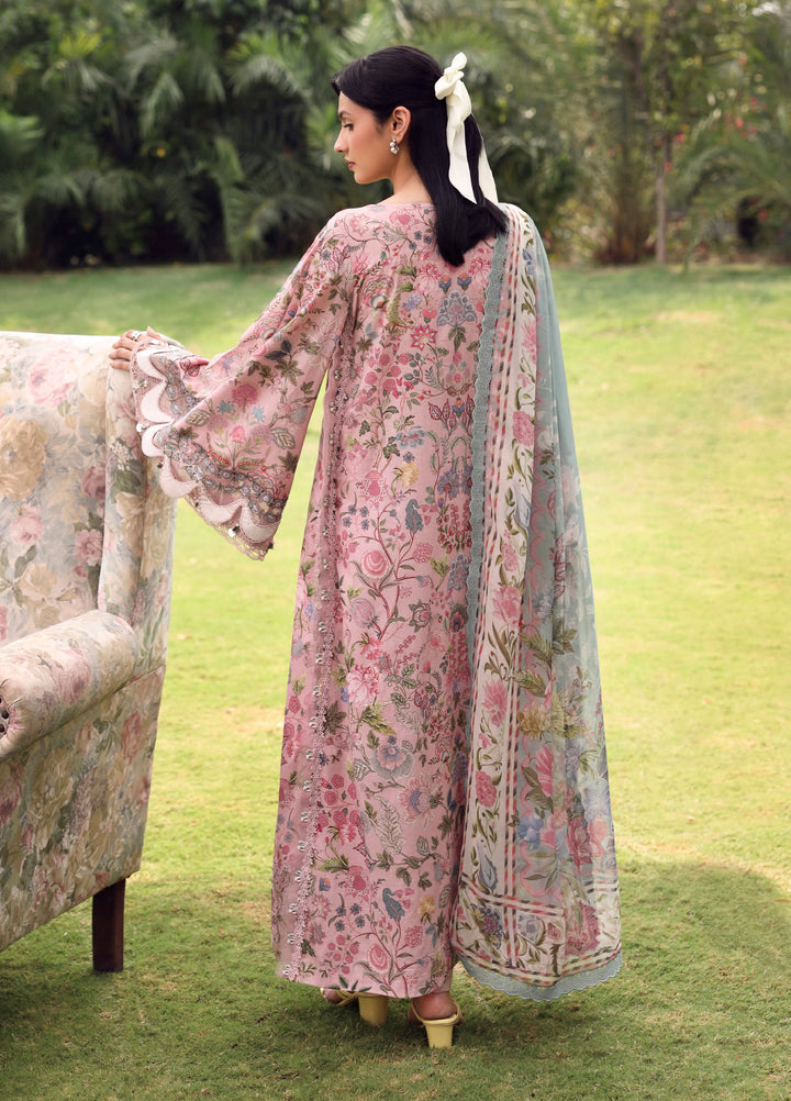 Belladore by Elaf Premium Unstitched Printed Lawn 3 Piece Suit EL26ULB Chessa EPA-3A - Summer Collection