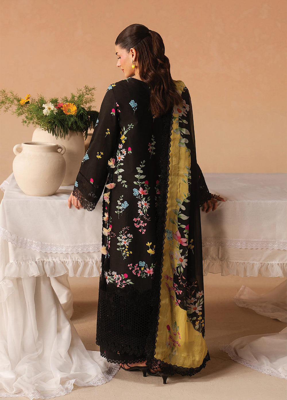 Haze A Prints by Afrozeh Unstitched Printed Lawn 3 Piece Suit AF26UAP Evania Rust FWU-101 - Summer Collection