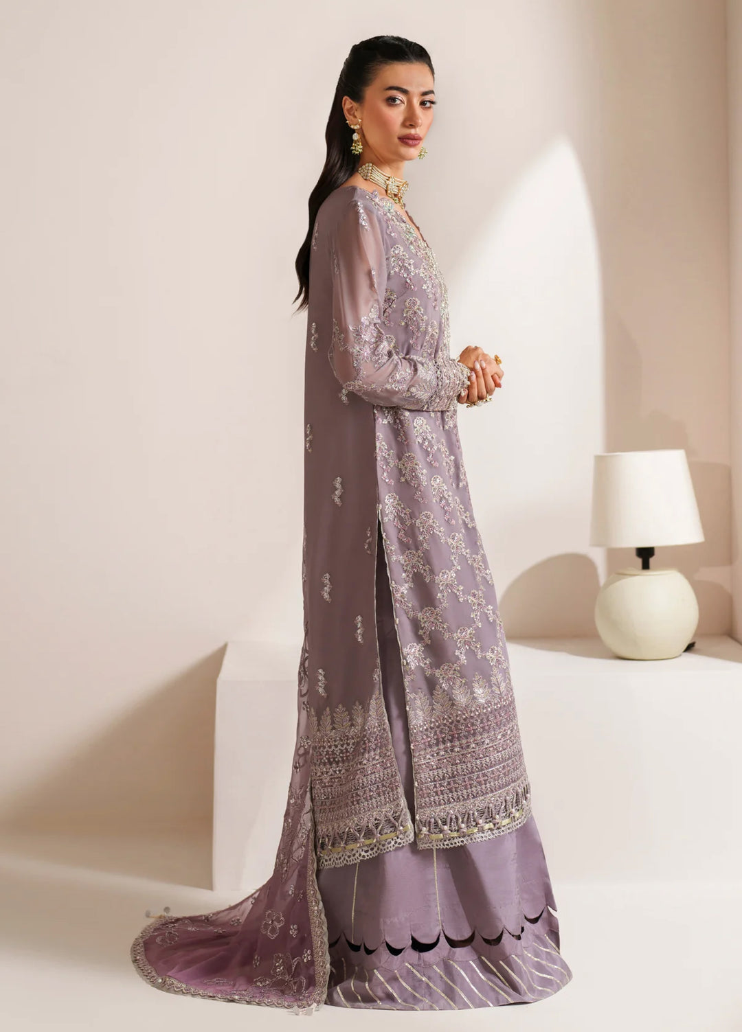 Xenia Formal Unstitched Luxury Chiffon Suits 3 Piece XE25FL Mahveen - Formals Collection