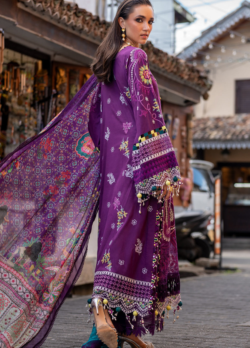 Neroli By Annus Abrar Unstitched Embroidered Lawn 3 Piece Suit ABR26UNL 08 Zoila - Festive Collection