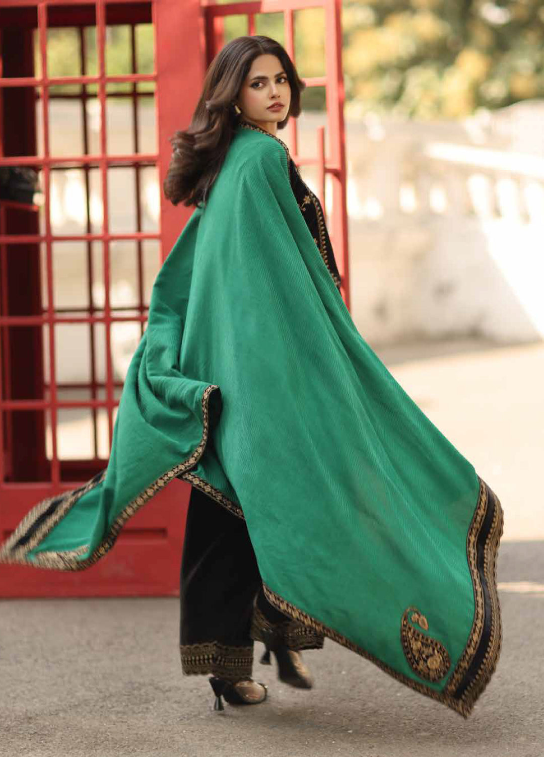 Charizma Signature Unstitched Embroidered Peach Leather 3 Piece CRZ25SP CSW5-06 - Winter Collection