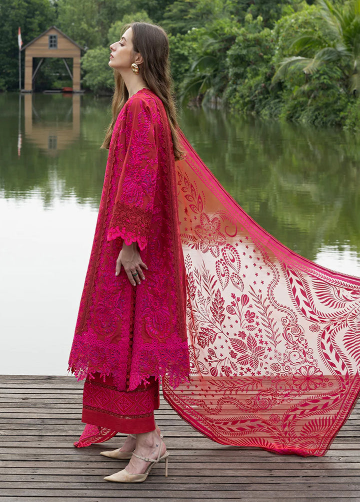 Mon Tresor by Esmel Unstitched Embroidered Luxury Lawn 3 Piece Suit EML26UMT D10-Rina - Summer Collection