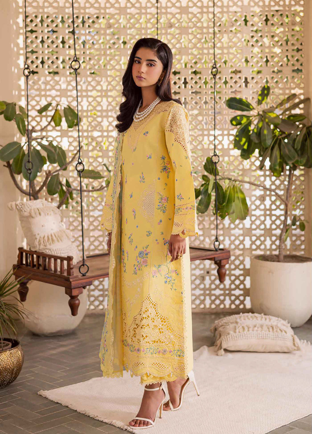 Selene by RajBari Unstitched Embroidered Lawn 3 Piece Suit RB26USL Ayzel - Festive Collection