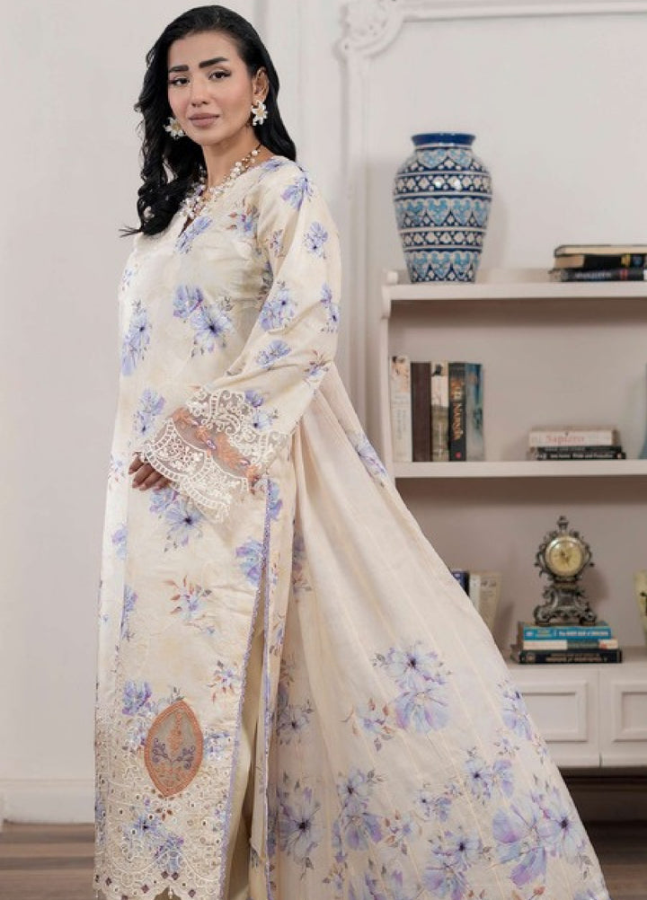 Applique Kari by Al Zohaib Unstitched Embroidered Lawn 3 Piece Suit AZ26AVII D-02 - Summer Collection
