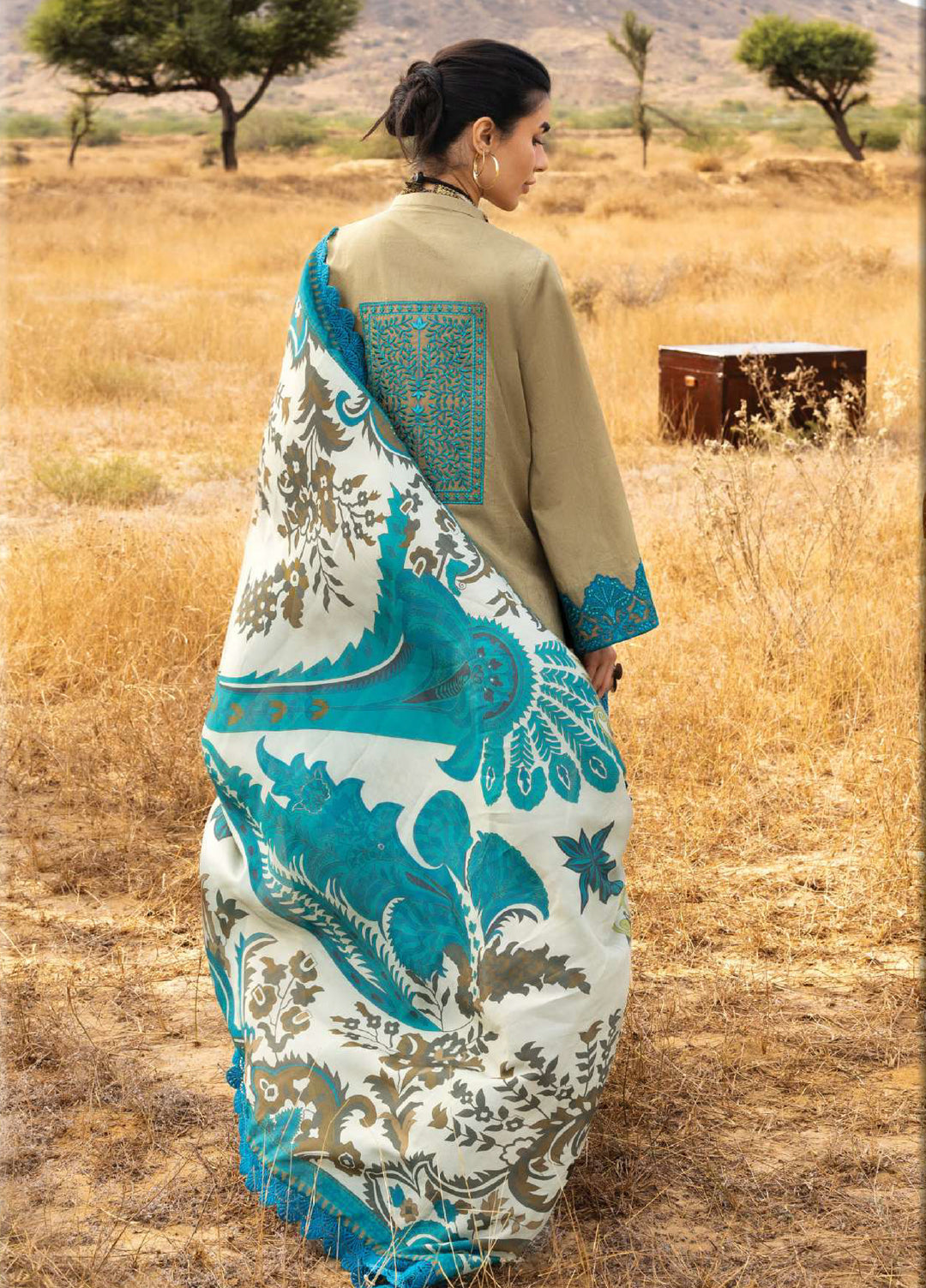 Zainab Chottani Unstitched Embroidered Luxury Lawn 3 Piece Suit ZC26ULZ D-11 SAPHIRA - Summer Collection