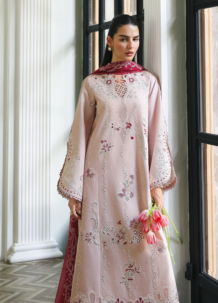 Q Line by Qalamkar Unstitched Chikankari Embroidered Lawn 3 Piece Suit QLK26UQL RP-09 REYNA - Summer Collection