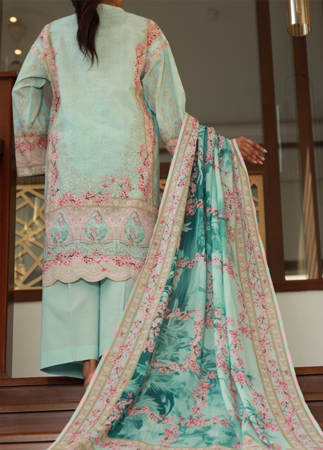 The Garden Muse by Chameli Unstitched Printed Lawn 3 Piece Suit CHM26UGM WRTS-0004 - Summer Collection