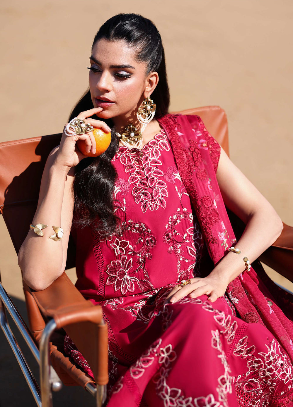Saira Shakira Unstitched Embroidered Lawn 3 Piece Suit SSR26ULE SS-004A - Eid Collection