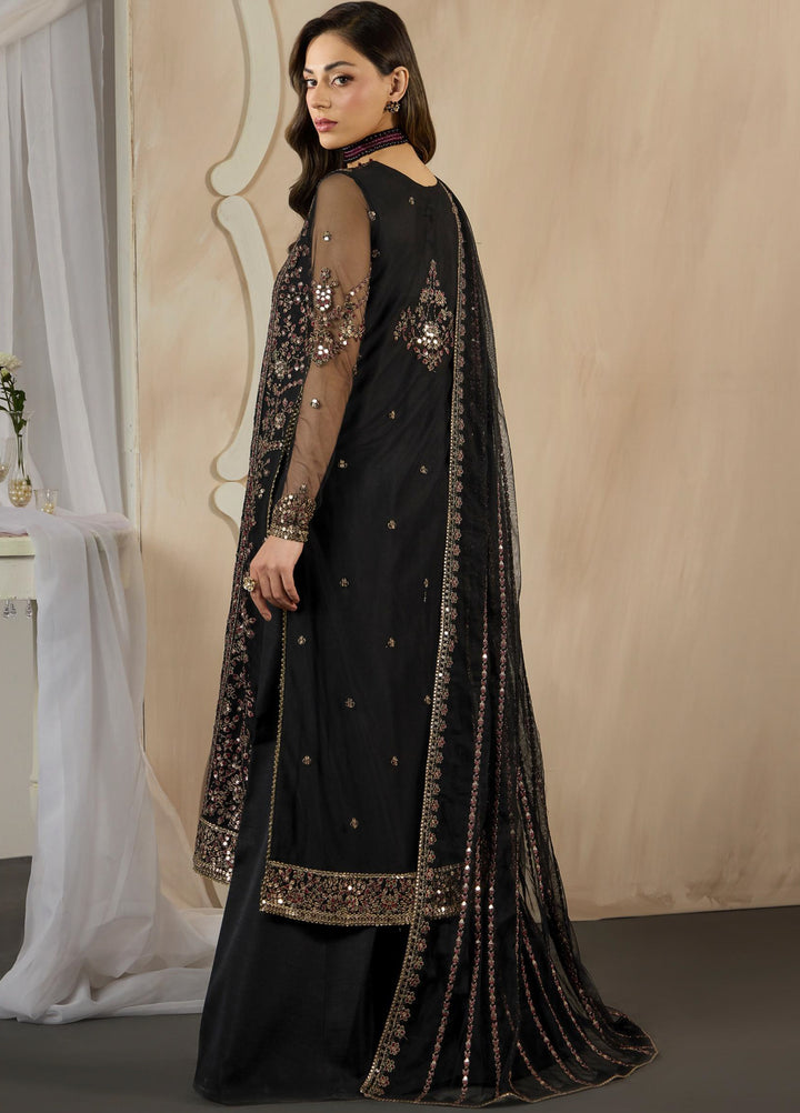 Dharkash by Zarif Unstitched Embroidered Net 3 Piece Suit ZR26UDN ZRF-DK-03 ASTER - Festive Collection