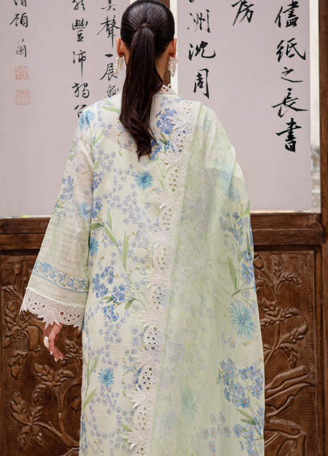 Bloom by Nureh Unstitched Embroidered Lawn 3 Piece Suit NU26UBL BL-12 - Festive Collection