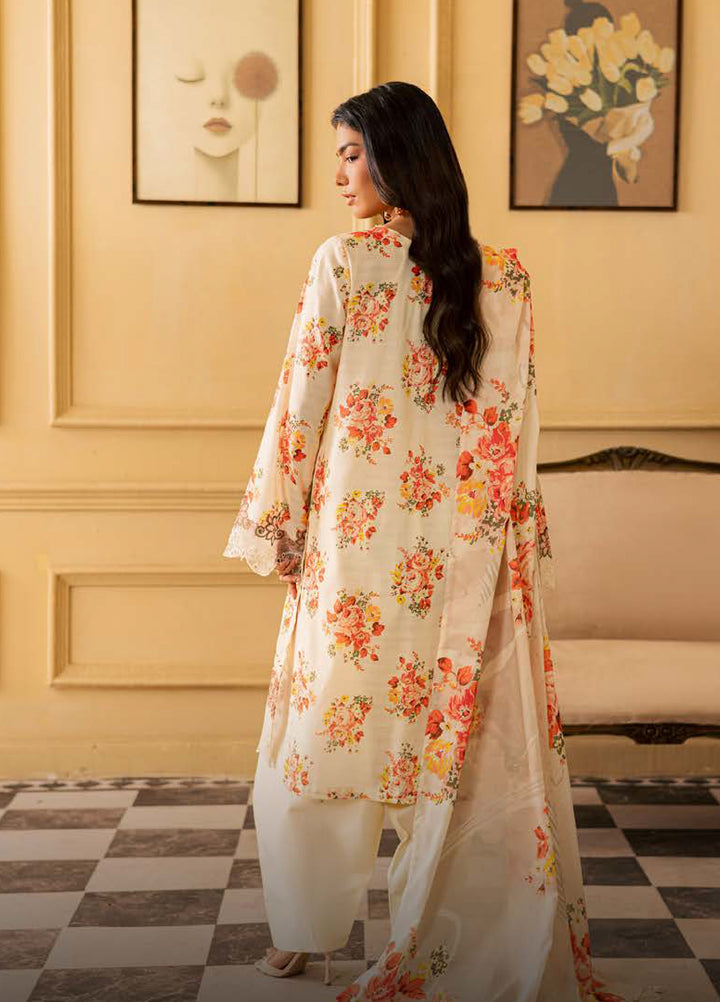 Daria by Riaz Arts Unstitched Embroidered Lawn 3 Piece Suit DA26UCT DA-64 - Summer Collection