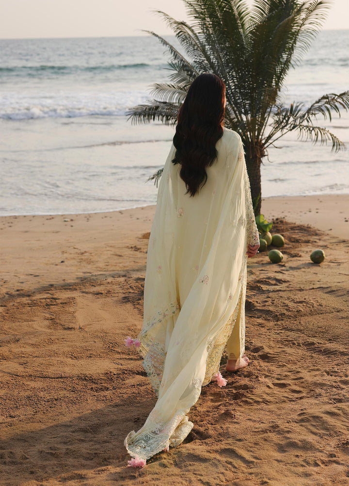 Sahil by Qalamkar Unstitched Embroidered Luxury Lawn 3 Pcs Suit QLK26US SA-03 Safa - Summer