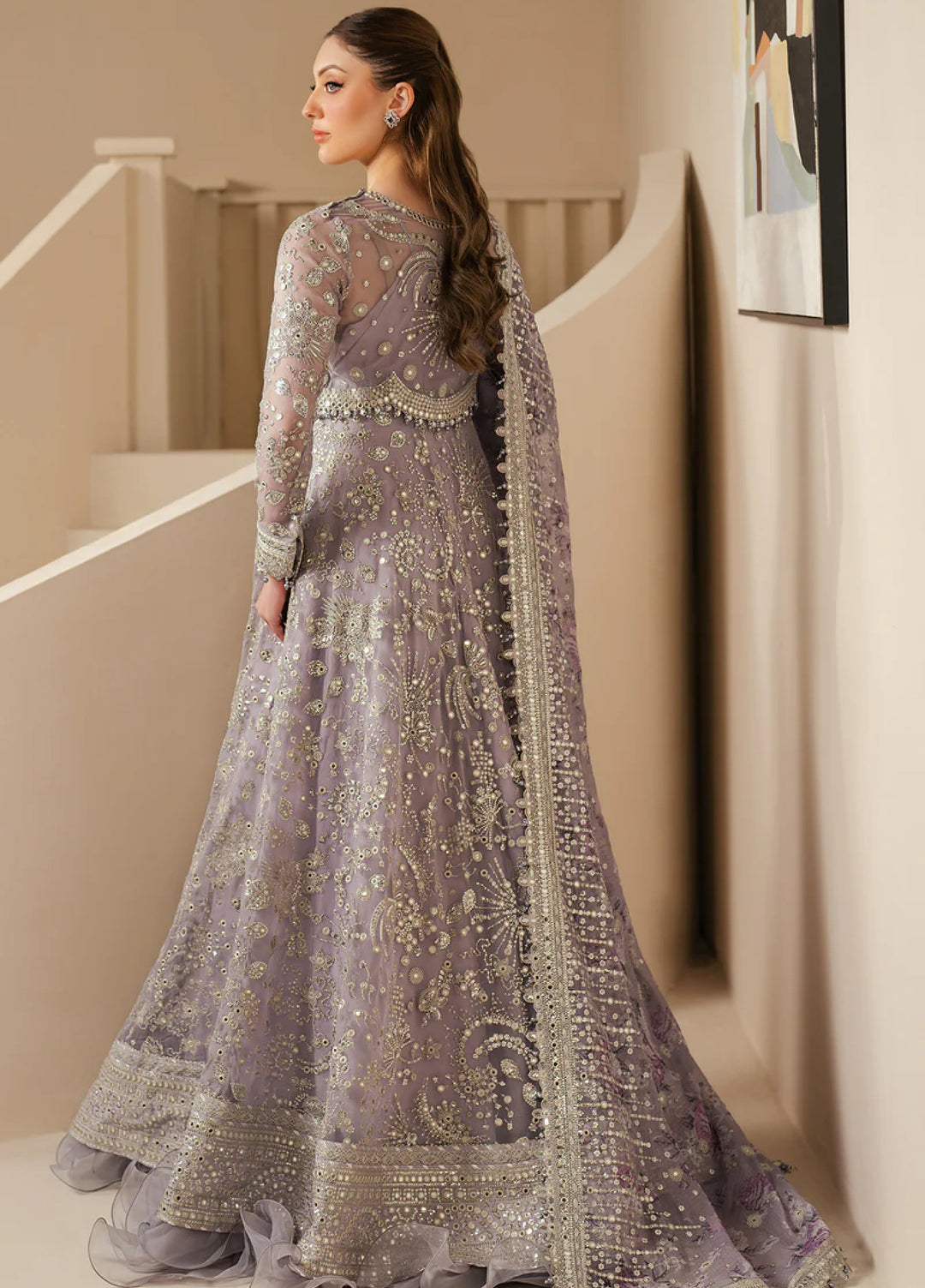 Jazmin Unstitched Chiffon Embroidered Suits 3 Piece JZ25CF JZ-WF25-05 - Festive Collection