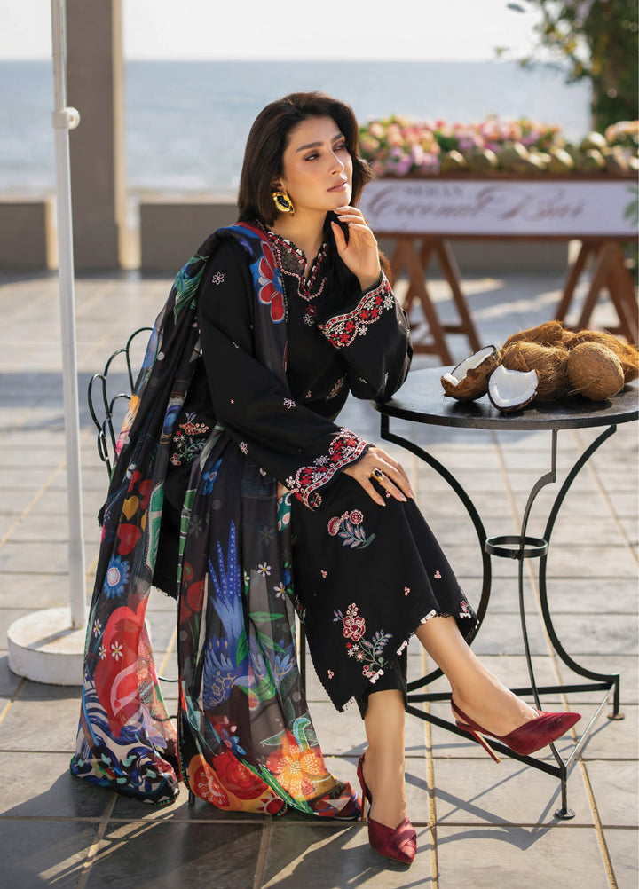 Afsanah by Seran Unstitched Embroidered Lawn 3 Piece Suit SN26UAL D-1 Maya - Summer Collection