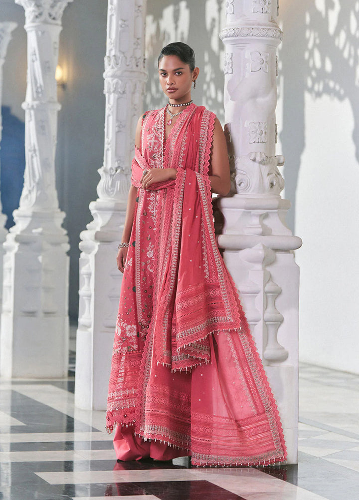 Sobia Nazir Unstitched Embroidered Luxury Lawn 3 Piece Suit SN26ULE D-08 B - Eid Collection