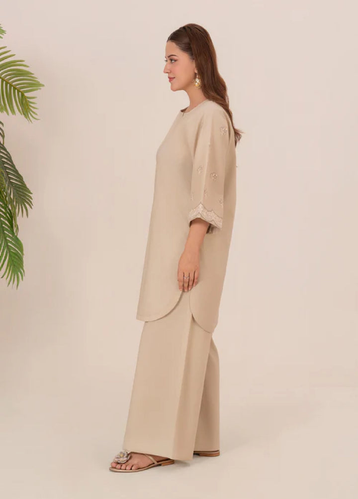 The Basic by Chandan Nagri Women Pret Co Ord Set Lawn Solids 2 Piece Aira - Summer Collection