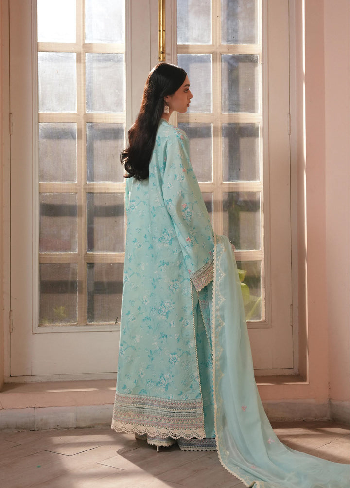 Florette by Afrozeh Unstitched Embroidered Lawn 3 Piece Suit AF26UFL D-03 SAPHIRA - Festive Collection