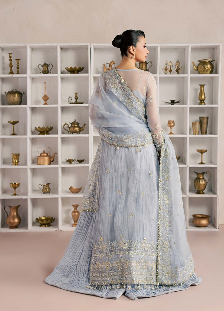 Sorelle by Aylin Unstitched Hand work Organza 3 Piece Suit AY26US Azura - Festive Collection