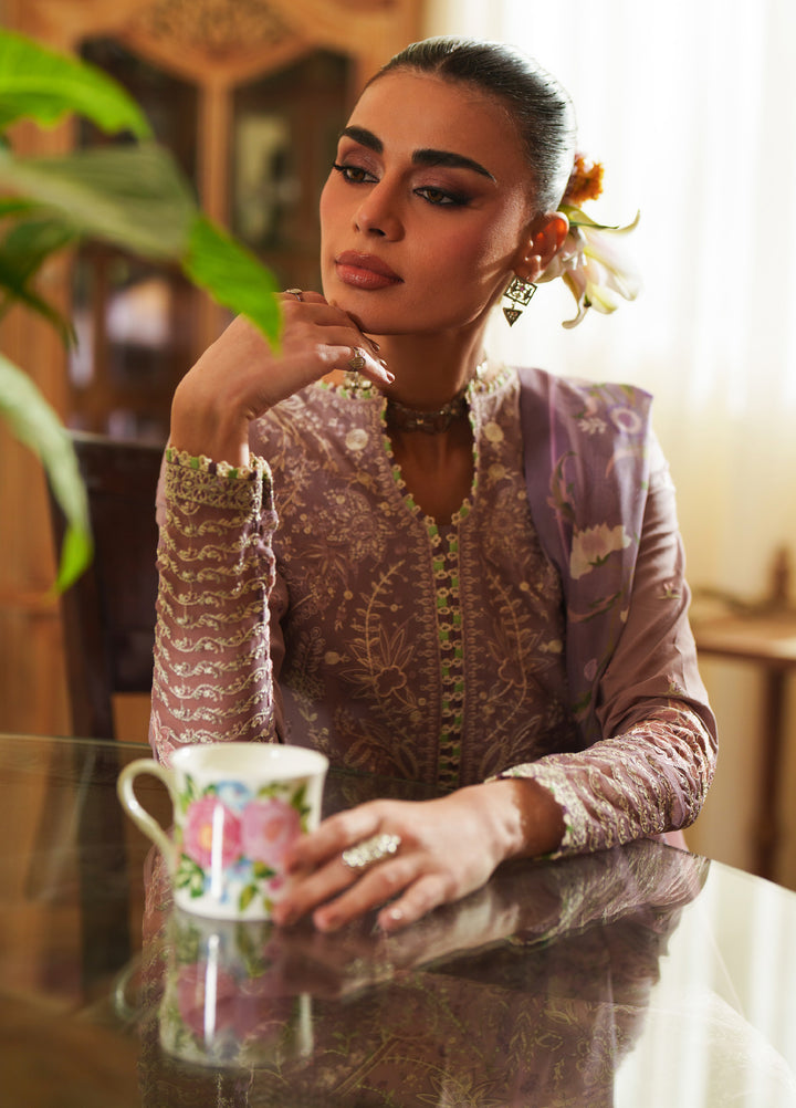 Heritage Dore by Bin Ilyas Unstitched Embroidered Lawn 3 Piece Suit BI26UHD 17-7B - Summer Collection