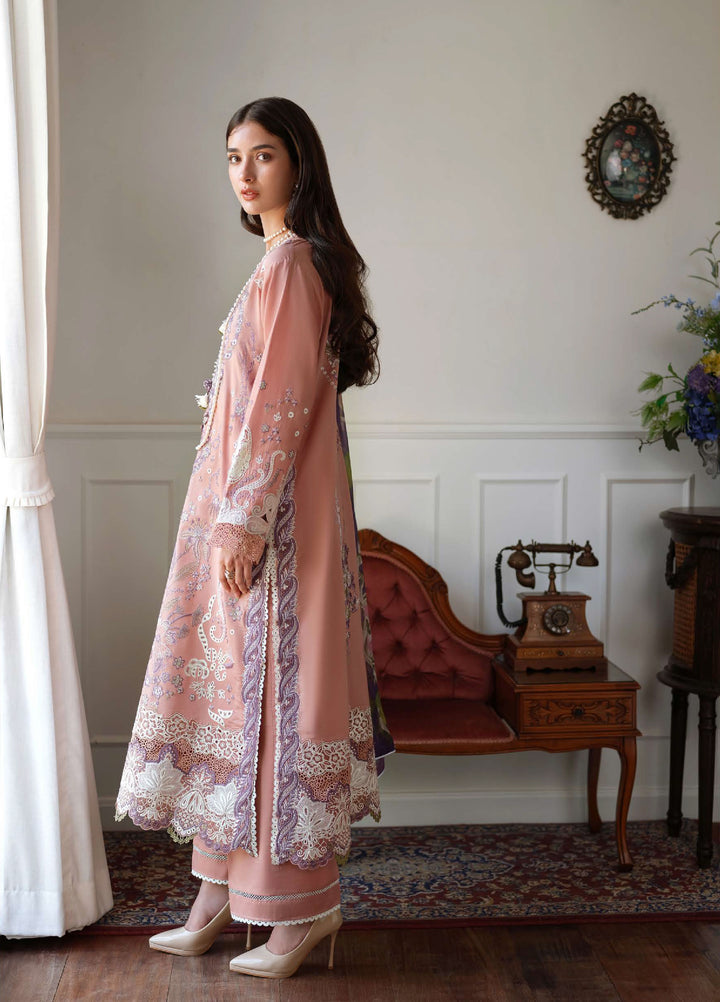 AMoi by Mushq Unstitched Embroidered Luxury Lawn 3 Piece Suit MU26AHL D-16 Daisy Chain - Summer Collection